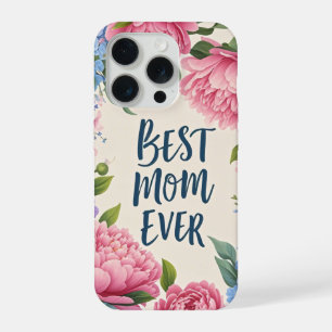 Meilleure Maman du Monde Fleur de Pivoine Élégan