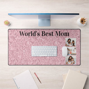 Meilleure Maman du Monde Gemme Rose Blush 3 Photos