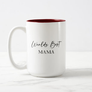 Meilleure maman du monde & Mug personnalisée la pl