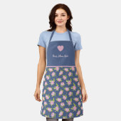 Meilleure maman et impression de fleur. Tablier to (Porté)