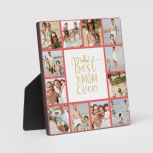 Meilleure maman Ever 12 Photo Collage Plaque
