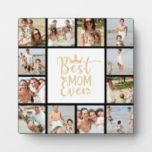 Meilleure maman Ever 12 Photo Collage Plaque (Devant)