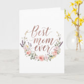 Meilleure Maman Ever – Carte de fête des mères à f (Fleur jaune)