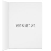 Meilleure maman Ever Watercolor Flowers Carte de f (Intérieur (Droit))