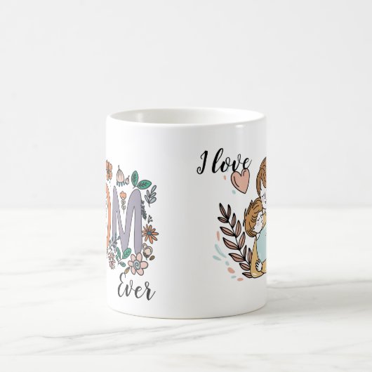 Meilleure maman Floral Mug (Centre)