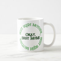 Meilleure maman irlandaise tasse à café gauche