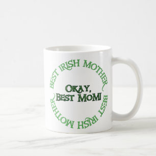 Meilleure maman irlandaise tasse à café gauche