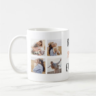 Meilleure maman jamais 5 Photos Carrés Café Mug