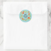 Meilleure maman jamais aquarelle Stickers Floral (Sac)