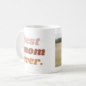 Meilleure Maman Jamais Boho Rose Photo Café Mug (Devant gauche)