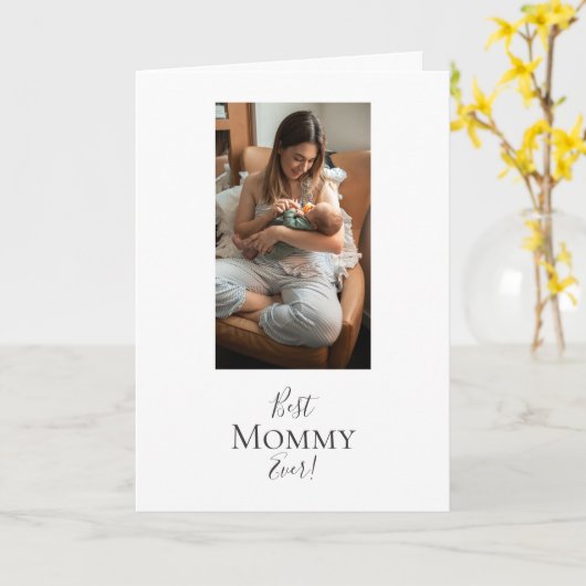 Meilleure Maman Jamais ! Carte (Fleur jaune)