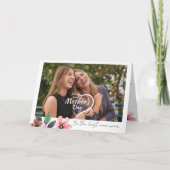 Meilleure maman jamais Carte personnalisée avec ph (Devant)