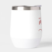 "Meilleure maman jamais" élégant script rouge (Gauche)