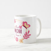Meilleure maman jamais fleurie tasse de café (Devant droit)