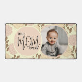 Meilleure maman Jamais Floral Motif Photo (Recto)