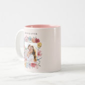 Meilleure maman jamais floral Mug (Devant gauche)