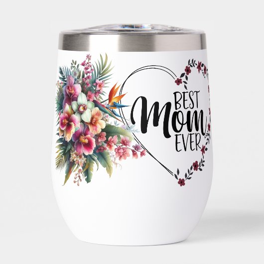 Meilleure maman jamais florale (Avant)