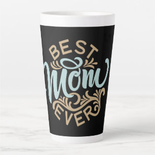 Meilleure Maman Jamais Mot Art Latte Mug