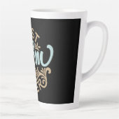 Meilleure Maman Jamais Mot Art Latte Mug (Droite)