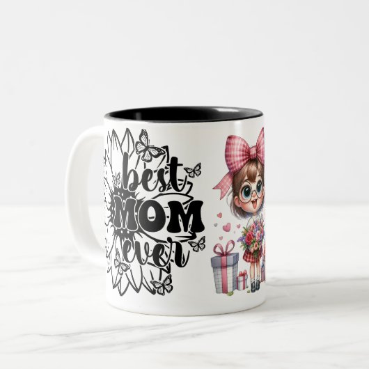 Meilleure maman jamais Mug (Devant gauche)