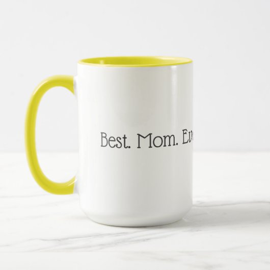 Meilleure maman Jamais mug (Gauche)