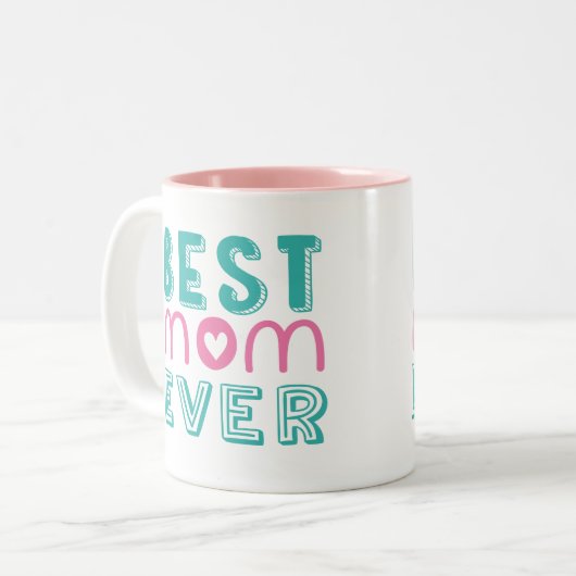 Meilleure Maman Jamais Mug À Deux Tons (Devant gauche)
