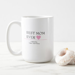 Meilleure Maman Jamais Mug avec Coeur Rose - Confi