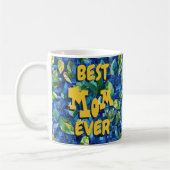 Meilleure Maman Jamais Mug Café Bleu (Gauche)