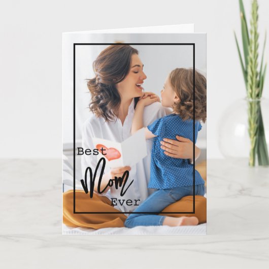 Meilleure maman jamais | Photo Carte Fête des Mère (Devant)