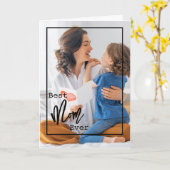 Meilleure maman jamais | Photo Carte Fête des Mère (Fleur jaune)