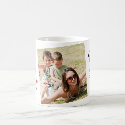 Meilleure Maman Jamais Photo Moderne Café Mug (Centre)