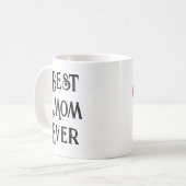 Meilleure maman Jamais Photo Mug - Personnalisé No (Devant gauche)