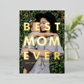 Meilleure maman Jamais Photo Overlay Carte de la f (Debout devant)