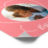 Meilleure Maman Jamais Photo Poster Coeur (Coin)