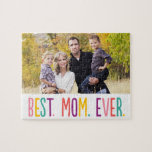 Meilleure maman jamais Photo Puzzle personnalisé<br><div class="desc">Les cadeaux photo font les meilleurs cadeaux ! Facile à personnaliser avec votre texte et/ou photo(s) pour un look personnalisé. Conçu par Berry Berry Sweet. Voir d'autres designs sur www.berryberrysweet.com</div>