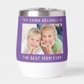 Meilleure maman jamais photo violet (Avant)