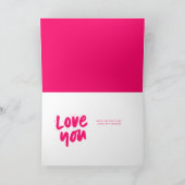 Meilleure maman Jamais rose photo Carte de la fête (Intérieur)