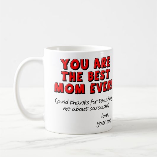 Meilleure Maman Jamais Sarcastique Funny Mug Cadea (Gauche)