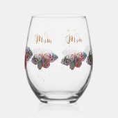 Meilleure maman jamais stemless Verre de vin (Gauche)