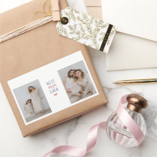 Meilleure maman jamais - Sticker photo personnalis