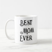 Meilleure Maman Jamais Texte Seulement Mug - Nom p (Gauche)