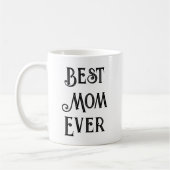 Meilleure Maman Jamais Texte Seulement Mug - Nom p (Gauche)