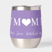 Meilleure maman jamais typographie moderne coeur l (Gauche)