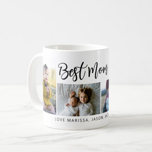 Meilleure maman Jouer un script de café Mug (Devant gauche)