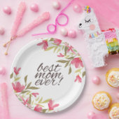 Meilleure Maman Jour des Mères | Assiette en Papie (Fête)