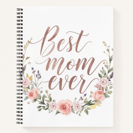 Meilleure Maman - Journal Floral de Calligraphie É (Devant)
