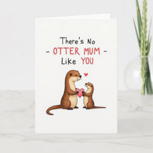 Meilleure Maman Loutre Carte