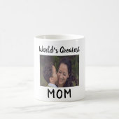 Meilleure maman morphing Mug personnalisée dans le (Centre)