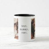 Meilleure Maman Mug avec deux photos (Centre)