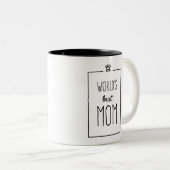 Meilleure maman Mug du monde, cadeau de la fête de (Devant droit)